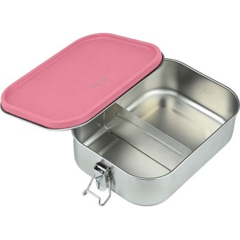 Estia Stainless Steel Food Container With Divider 1200ml Rose 01-41403 | Toys-shop.gr