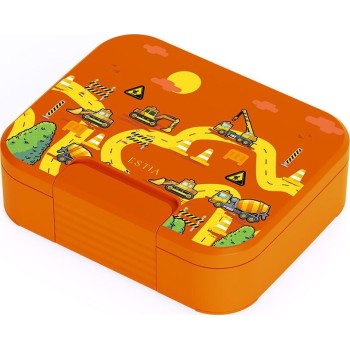Estia Children's Lunch Box Save the Aegean 950ml With 3 Stainless Detachable Cases the Big Build 01-44329 | Toys-shop.gr