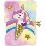 Totum Unicorn - Fluffy Notebook Χνουδωτό Σημειωματάριο Με Μονόκερο TT072107 | Toys-shop.gr