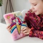 Totum Unicorn - Fluffy Notebook Χνουδωτό Σημειωματάριο Με Μονόκερο TT072107 | Toys-shop.gr