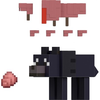 mattel minecraft - φιγούρες 8εκ. mc 3.25 armored wolf GTP08 / JJR99 | Toys-shop.gr