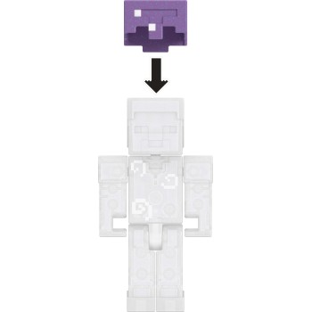 mattel minecraft - φιγούρες 8εκ. mc 3.25 invisible steve GTP08 / JND86 | Toys-shop.gr