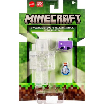 mattel minecraft - φιγούρες 8εκ. mc 3.25 invisible steve GTP08 / JND86 | Toys-shop.gr