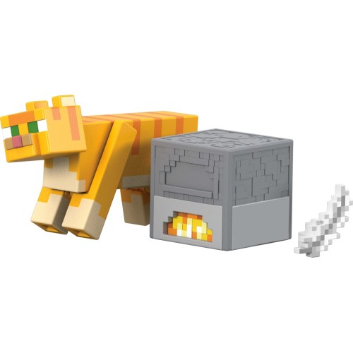 mattel minecraft - φιγούρες 8εκ. mc 3.25 red tabby cat GTP08 / JJT03 | Toys-shop.gr