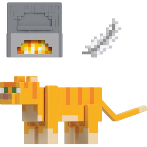 mattel minecraft - φιγούρες 8εκ. mc 3.25 red tabby cat GTP08 / JJT03 | Toys-shop.gr