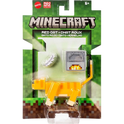 mattel minecraft - φιγούρες 8εκ. mc 3.25 red tabby cat GTP08 / JJT03 | Toys-shop.gr