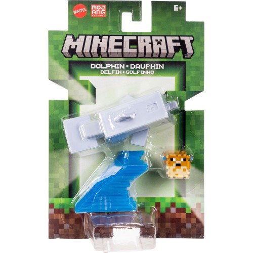 mattel minecraft - φιγούρες 8εκ. mc 3.25 dolphin GTP08 / JJR97 | Toys-shop.gr