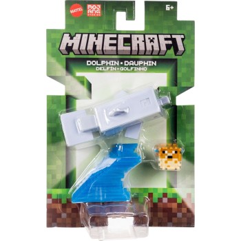 Mattel Minecraft Dolphin Action Figure & Accessories Set, 3.25-inch Scale Collectible Toy GTP08 / JJR97 | Toys-shop.gr