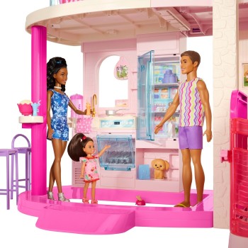 Mattel Barbie Dreamhouse Dollhouse, 2 Pools, 2 Slides, 2 Houses, Elevator With 3 Levels & 65+ Pieces Including Furniture & Acces