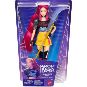Mattel Kpop Demon Hunters Huntr/x Mira Fashion Doll in Removable Look With Themed Movie Accessories JRN36 | Toys-shop.gr