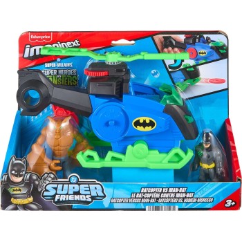 Mattel fisher-price imaginext - batman με ελικόπτερο JML97 | Toys-shop.gr
