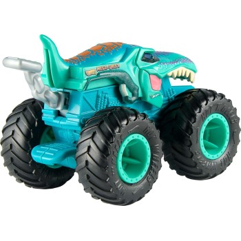 Mattel hot wheels monster trucks οχηματα - attack pack hwmt attack mega wrex JMK92 / JMK94 | Toys-shop.gr