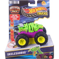 Mattel hot wheels monster trucks οχηματα - attack pack hwmt attack skelasaurus JMK92 / JML02 | Toys-shop.gr