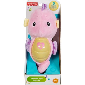 Mattel Fisher Price Fisher-price Soothe & Glow Seahorse Pink Plush Toys DGH73 | Toys-shop.gr