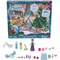 Mattel Disney Frozen Advent Calendar With 24 Days of Surprise Toys, Including Young Anna & Elsa Small Dolls JLJ06 | Toys-shop.gr