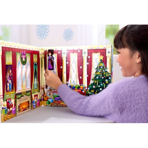 Mattel Disney Frozen Advent Calendar With 24 Days of Surprise Toys, Including Young Anna & Elsa Small Dolls JLJ06 | Toys-shop.gr