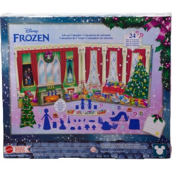 Mattel Frozen Μινι Κούκλες - Disney Frozen Χριστουγεννιάτικο Ημερολόγιο Με 24 Εκπλήξεις JLJ06 | Toys-shop.gr