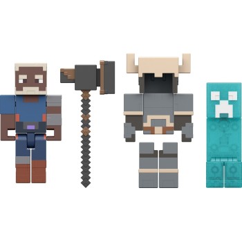 Mattel Minecraft Dungeons II Action Figures & Accessories Multipack, 3.25-inch Scale & Pixelated Design GTT53 / JML83 | Toys-sho