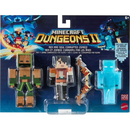 Mattel Minecraft Dungeons II Action Figures & Accessories Multipack, 3.25-inch Scale & Pixelated Design GTT53 / JML85 | Toys-sho