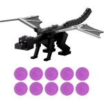 Mattel Minecraft Dragon’s Breath Attack Ender Dragon Action Figure With 10 Discs, 20-inch Wingspan JKC13 | Toys-shop.gr