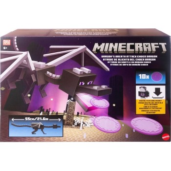 Mattel Minecraft Dragon’s Breath Attack Ender Dragon Action Figure With 10 Discs, 20-inch Wingspan JKC13 | Toys-shop.gr