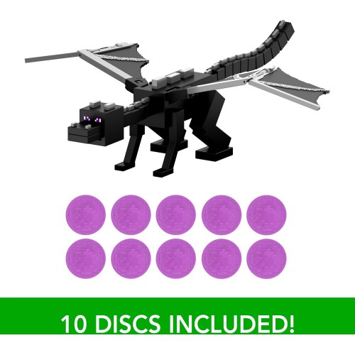 Mattel Minecraft Dragon’s Breath Attack Ender Dragon Action Figure With 10 Discs, 20-inch Wingspan JKC13 | Toys-shop.gr