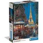 Clementoni παζλ high quality collection νύχτα στον πύργο του άιφελ 500 τμχ - compact box 1220-35577 | Toys-shop.gr