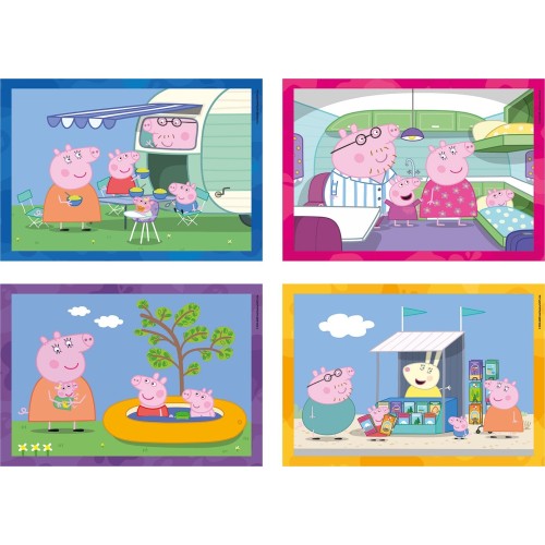 Clementoni παζλ 4 σε 1 super color peppa pig 1200-21751 | Toys-shop.gr