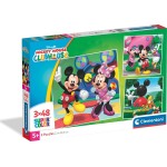 Clementoni παιδικό παζλ super color disney mickey mouse club house 3x48 τμχ 1200-25005 | Toys-shop.gr