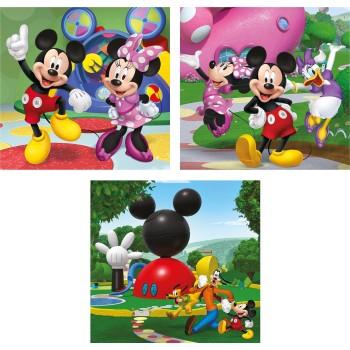Clementoni Children's Puzzle Super Color Disney Mickey Mouse Club House 3x48 pcs 1200-25005 | Toys-shop.gr