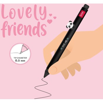 Legami Pen With hug Me Panda Animal Decoration - Lovely Friends panda CPP0016 | Toys-shop.gr