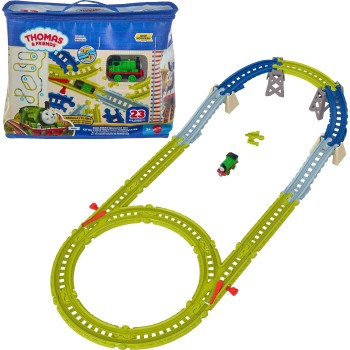 Mattel Thomas & Friends From Fisher-price Easy Connect Track Kit, 22 Pieces, Percy Engine & Reusable Bag JNF84 | Toys-shop.gr