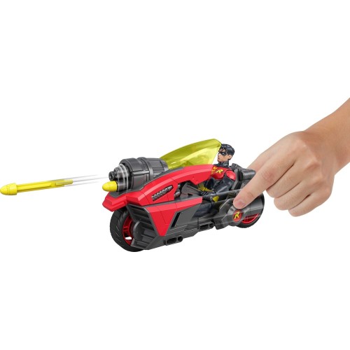 Mattel DC Premier 6.5 Inch Batlink Robin Figure & Motorcycle Vehicle With Projectile Launch JMD51 | Toys-shop.gr
