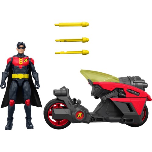 mattel dc - μηχανη του ρομπιν με φιγουρα 15εκ. JMD51 | Toys-shop.gr
