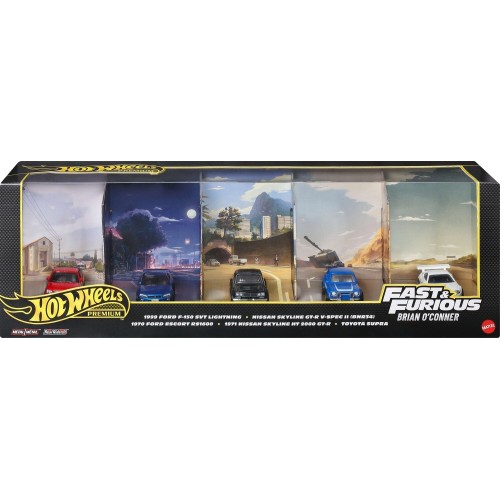 Mattel Hot Wheels Premium Fast & Furious Bundle of 5 1:64 Scale Die-cast Toy Cars  | Toys-shop.gr