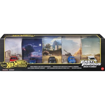 Mattel hot wheels συλλεκτικα αυτοκινητακια fast & furious σετ των 5  | Toys-shop.gr