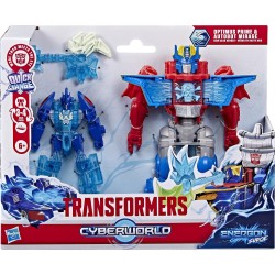 Hasbro Transformers Cyberworld Optimus Prime & Autobot Mirage High Seas Heroes Energon Surge G3181 | Toys-shop.gr