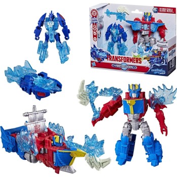 Hasbro Transformers Cyberworld Optimus Prime & Autobot Mirage High Seas Heroes Energon Surge G3181 | Toys-shop.gr