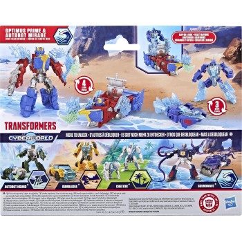 Hasbro Transformers Cyberworld Optimus Prime & Autobot Mirage High Seas Heroes Energon Surge G3181 | Toys-shop.gr