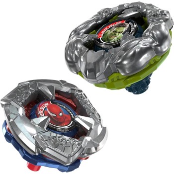 Hasbro Beyblade X And Marvel Collab, Spider-Man 6-60R Vs. Hulk 3-85N, 2 Takara Tom G0278 / G3064 5010996420831
