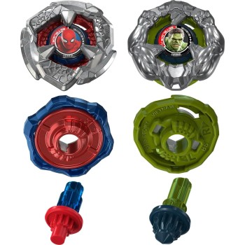 Hasbro Beyblade X And Marvel Collab, Spider-Man 6-60R Vs. Hulk 3-85N, 2 Takara Tom G0278 / G3064 5010996420831