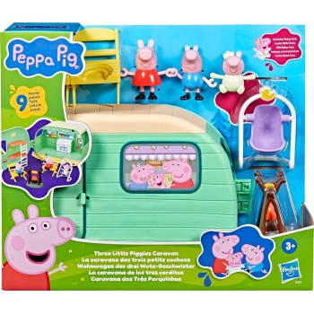 Hasbro Peppa Pig Three Little Piggies Caravan Playset With 3 Figures G2201 | Toys-shop.gr
