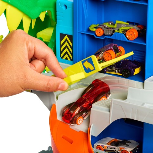Mattel hot wheels hw city - απολυτο γκαραζ t-rex με πιστα JHL98 194735334995