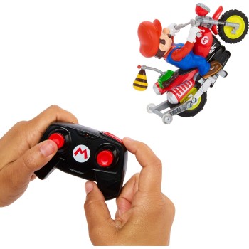Mattel Hot Wheels Mario Wheelie Motocross RC, Remote-controlled Battery-powered Vehicle JML15 194735379675