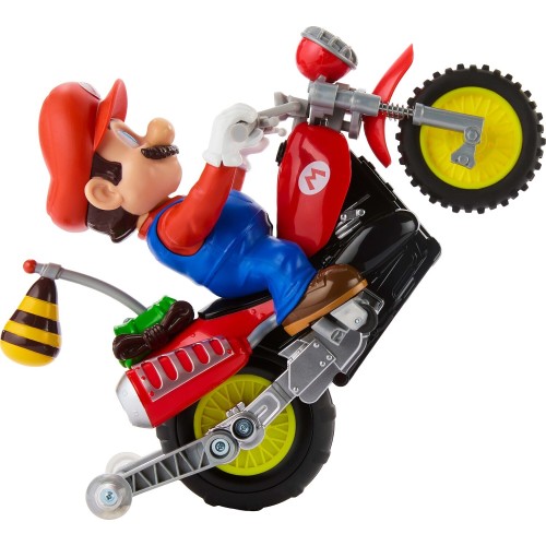 Mattel Hot Wheels Mario Wheelie Motocross RC, Remote-controlled Battery-powered Vehicle JML15 194735379675