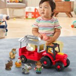 Mattel fisher-price little people - τρακτέρ με ηχους & ζωακια JLM99 194735367740