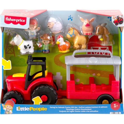 Mattel fisher-price little people - τρακτέρ με ηχους & ζωακια JLM99 194735367740