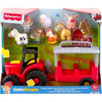 Mattel fisher-price little people - τρακτέρ με ηχους & ζωακια JLM99 194735367740
