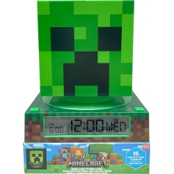 kids licensing 3D Lamp With Alarm and Date Minecraft 4x1 MIN3020 8435507886505