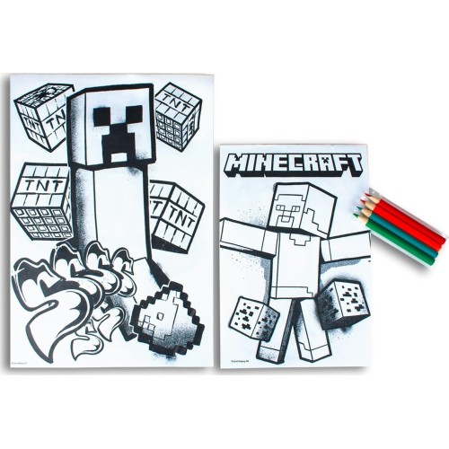 kids licensing Σετ ζωγραφικής με σημειωματάριο minecraft MC00064 8435507896597
